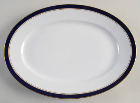 Sardinia Blue 13" Oval Serving Platter