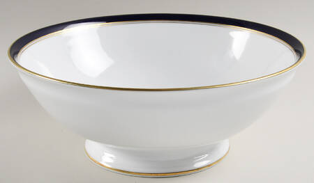 Sardinia Blue 10" Footed Salad Serving Bowl