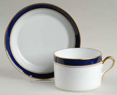 Sardinia Blue Flat Cup & Saucer Set