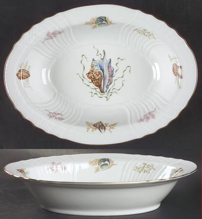 Shells 10" Oval Vegetable Bowl