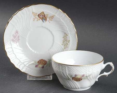 Shells Flat Cup & Saucer Set