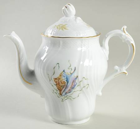 Shells Coffee Pot & Lid
