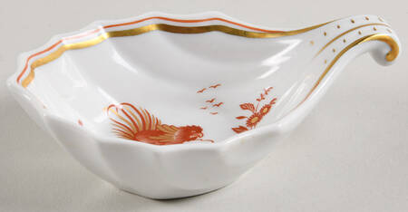 Siena Rust (Scalloped, Vecchio Ginori) Spoon Rest/Holder (Holds 1 Spoon)