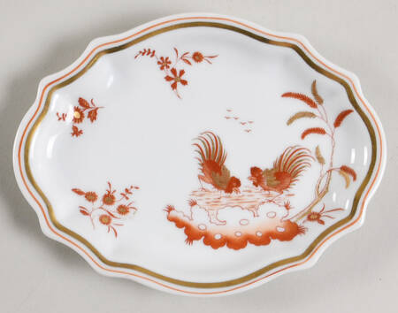 Siena Rust (Scalloped, Vecchio Ginori) 6" Oval Tray