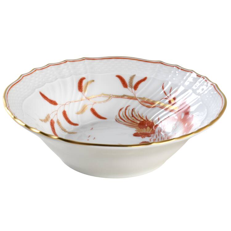 Siena Rust (Scalloped, Vecchio Ginori) Fruit/Dessert (Sauce) Bowl