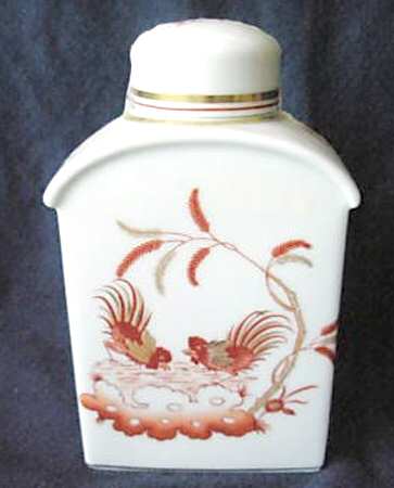 Siena Rust (Scalloped, Vecchio Ginori) Tea Caddy & Lid