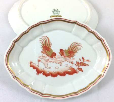 Siena Rust (Scalloped, Vecchio Ginori) 4" Oval Tray