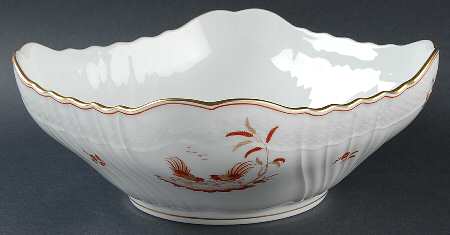 Siena Rust (Scalloped, Vecchio Ginori) 10" Square Vegetable Bowl