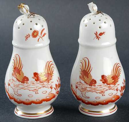 Siena Rust (Scalloped, Vecchio Ginori) Salt & Pepper Set