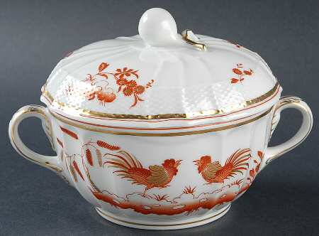 Siena Rust (Scalloped, Vecchio Ginori) Candy Box & Lid