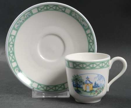 Stresa Flat Demitasse Cup & Saucer Set