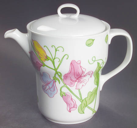 Sweet Pea Coffee Pot & Lid