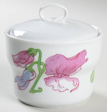 Sweet Pea Sugar Bowl & Lid