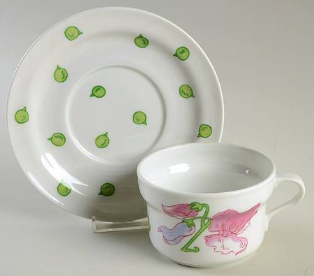 Sweet Pea Oversized Cup & Saucer Set
