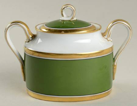 Visconte Green Sugar Bowl & Lid