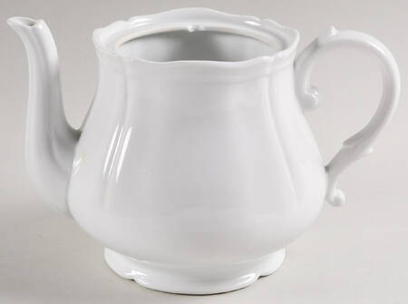 White Antico Doccia Teapot No Lid