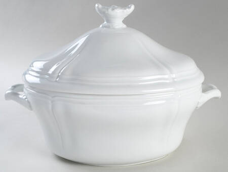 White Antico Doccia Tureen &  Lid