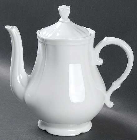 White Antico Doccia Coffee Pot & Lid
