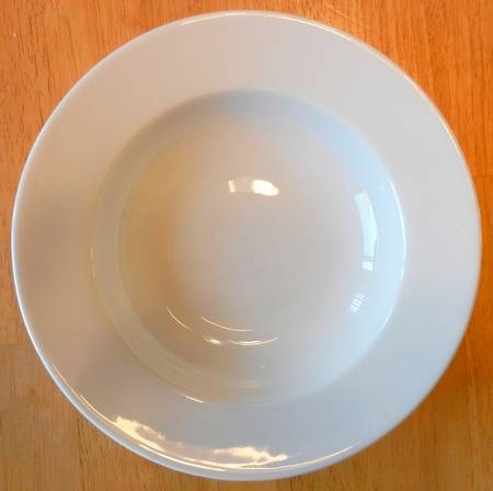 White Lago Rim Soup Bowl