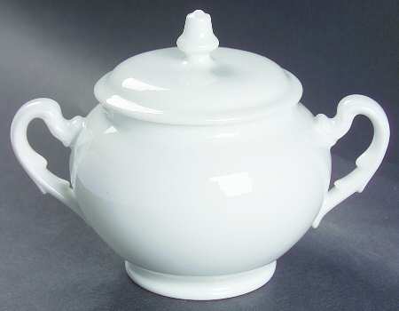 Museo White Sugar Bowl & Lid