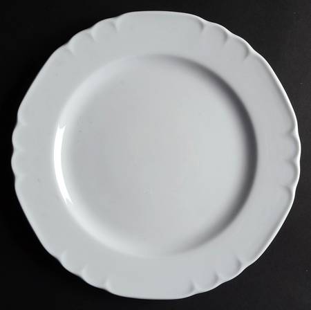 White Petalo Dinner Plate