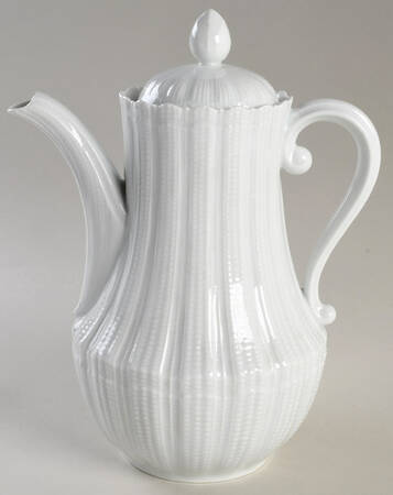 Corail White Coffee Pot & Lid