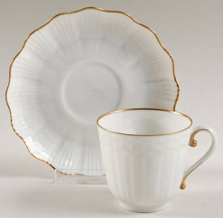 Gold Corail Demitasse Cup & Saucer Set
