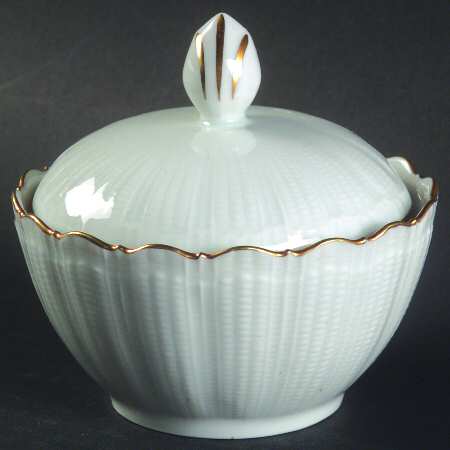 Gold Corail Mini Sugar Bowl & Lid