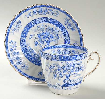 Blue Rhapsody Flat Cup & Saucer Set