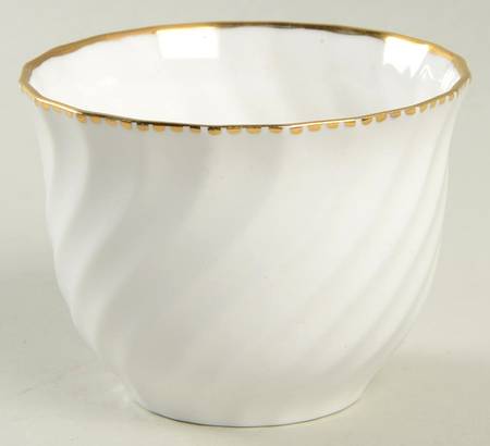 Old Grecian Flute Gold (Gold Dots On Edge) Mini Open Sugar Bowl