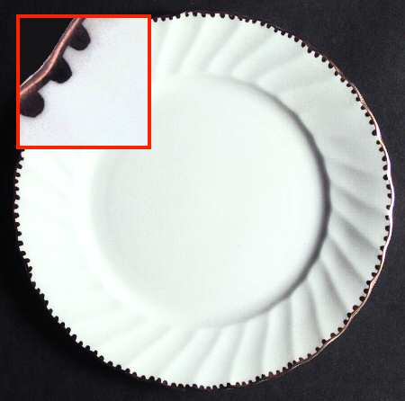 Old Grecian Flute Gold (Gold Dots On Edge) Salad Plate