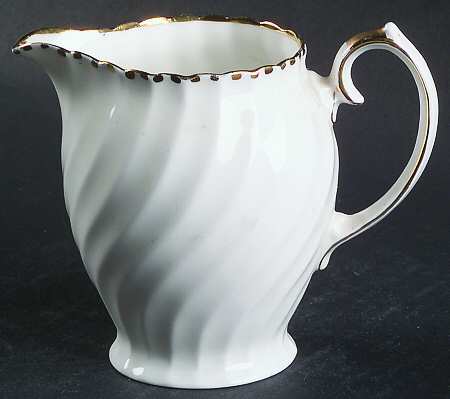Old Grecian Flute Gold (Gold Dots On Edge) Creamer