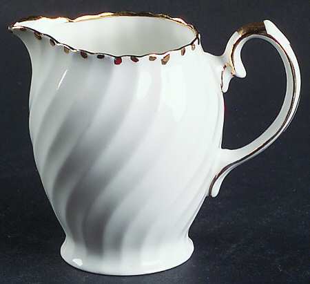Old Grecian Flute Gold (Gold Dots On Edge) Mini Creamer