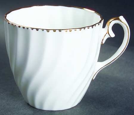 Old Grecian Flute Gold (Gold Dots On Edge) Flat Cup