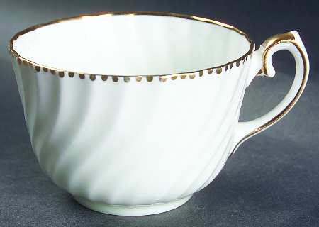 Old Grecian Flute Gold (Gold Dots On Edge) Flat Cup