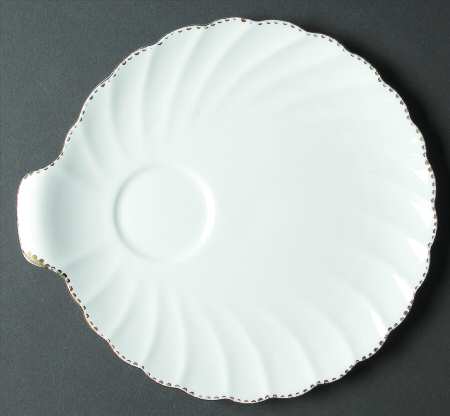 Old Grecian Flute Gold (Gold Dots On Edge) Snack Plate