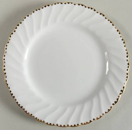 Old Grecian Flute Gold (Gold Dots On Edge) Bread & Butter Plate