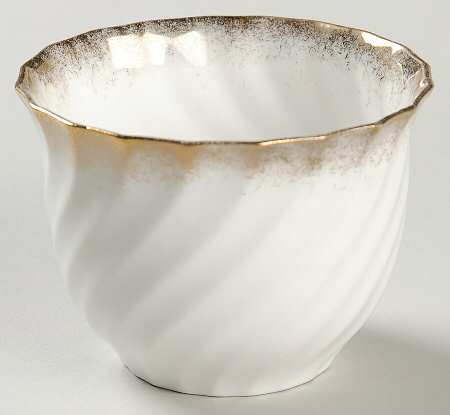 Old Grecian Flute Gold (Sprayed Gold Edge) Mini Open Sugar Bowl