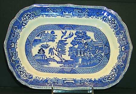 Willow Blue 12" Oval Serving Platter