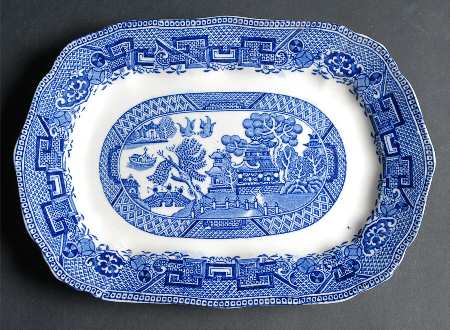 Willow Blue 10" Oval Serving Platter