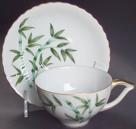 Bamboo (Scalloped) Flat Cup & Saucer Set