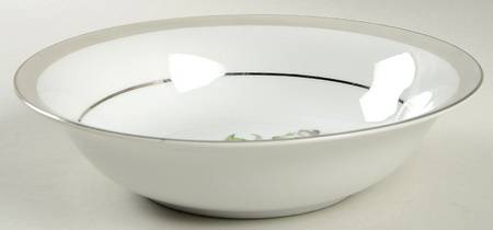 First Love (Platinum Trim) 9" Round Vegetable Bowl