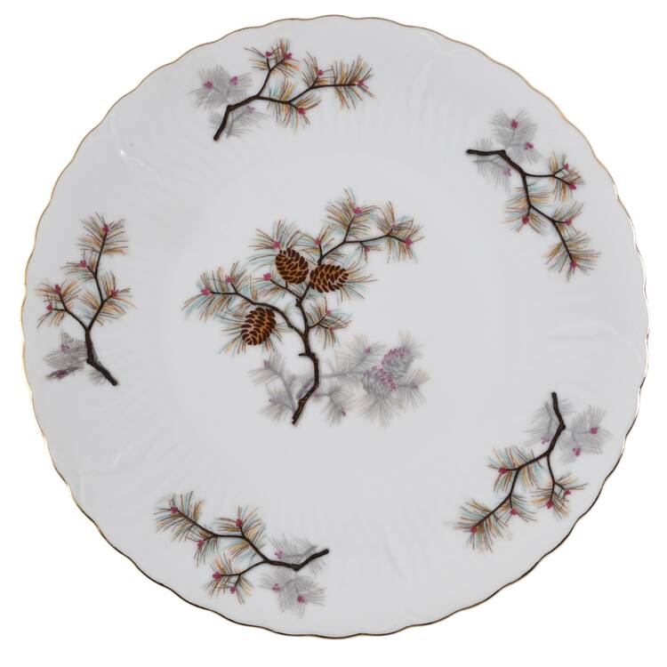 Pine Cone Salad Plate