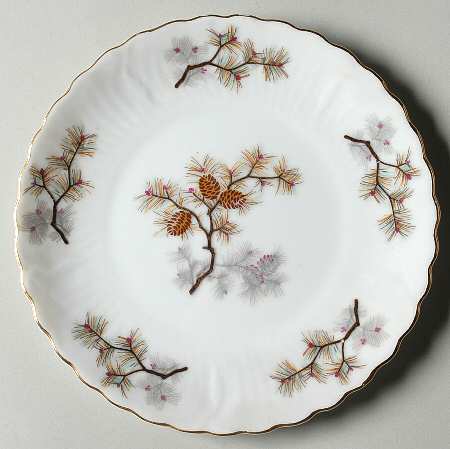 Pine Cone Bread & Butter Plate