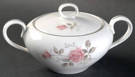 Spring Rose Sugar Bowl & Lid