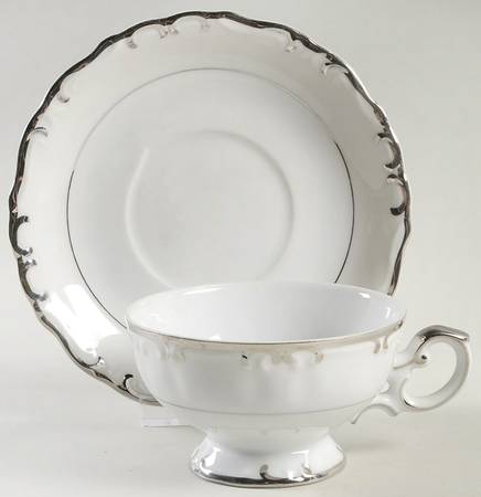 Starlite Footed Cup & Saucer Set