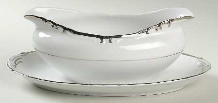 Starlite Gravy Boat with Attached Underplate