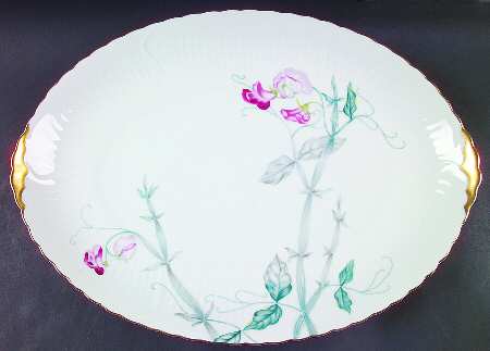 Sweet Pea 16" Oval Serving Platter