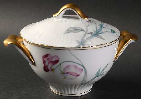 Sweet Pea Sugar Bowl & Lid