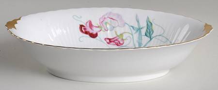Sweet Pea 10" Oval Vegetable Bowl